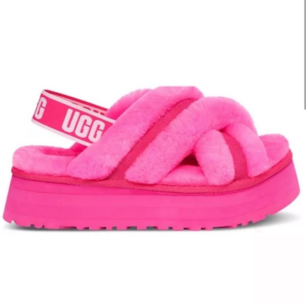 NWOT RARE UGG Disco Cross Slide Slipper